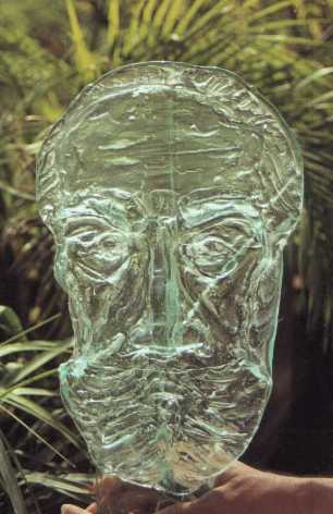 Sanyal’s portrait in glass, by Vijay Kowshik