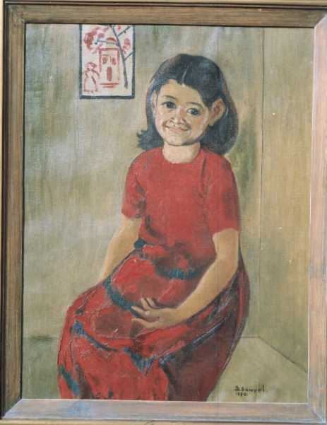 Portrait of his daughter Amba, by BC Sanyal